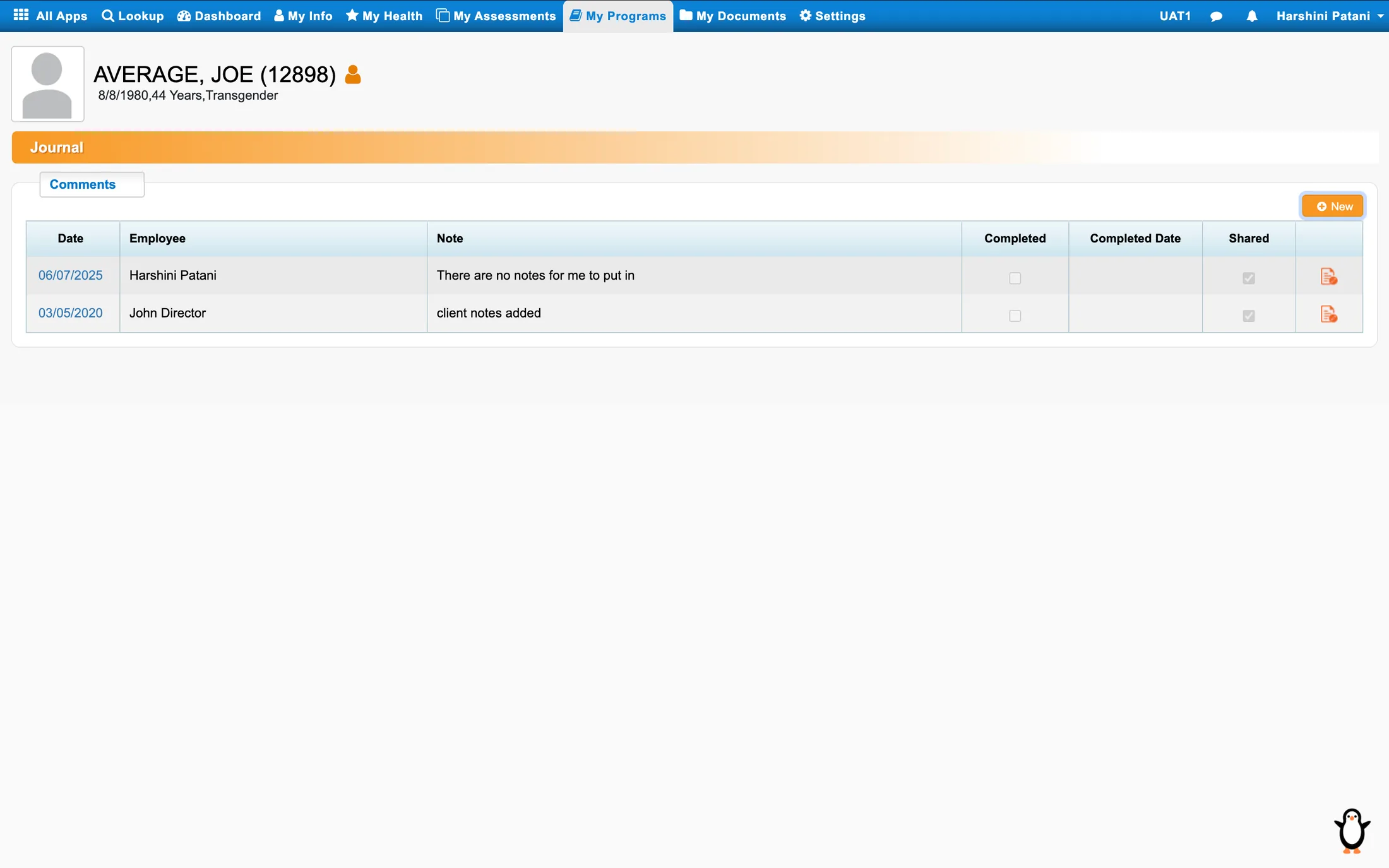 Legacy log repository