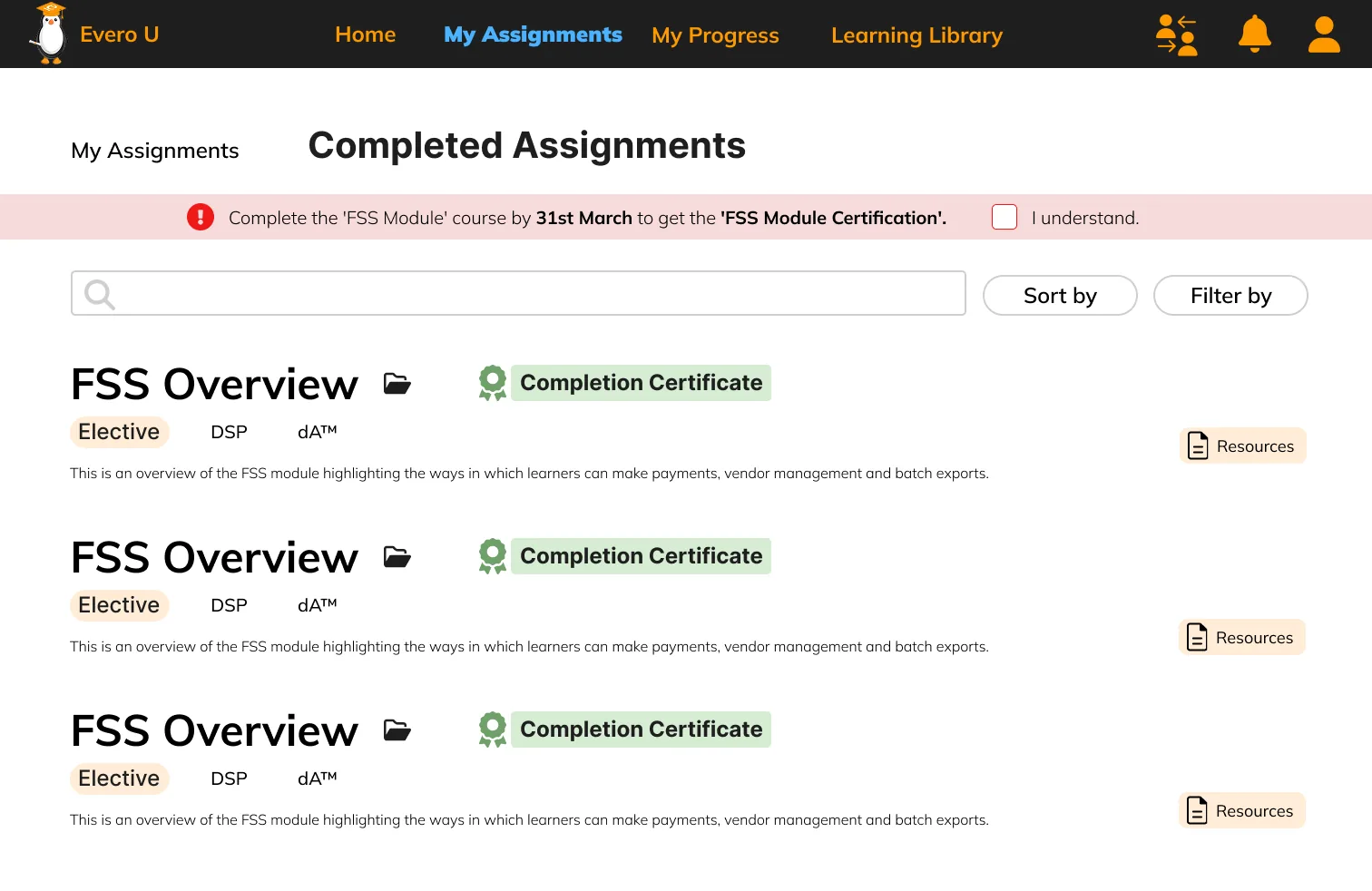 My Assignments